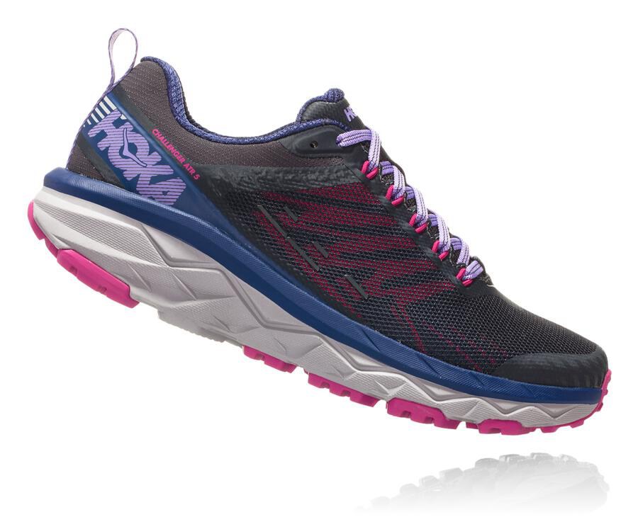 Zapatillas Trail Hoka One One Mujer - Challenger Atr 5 - Negras - MWR912804